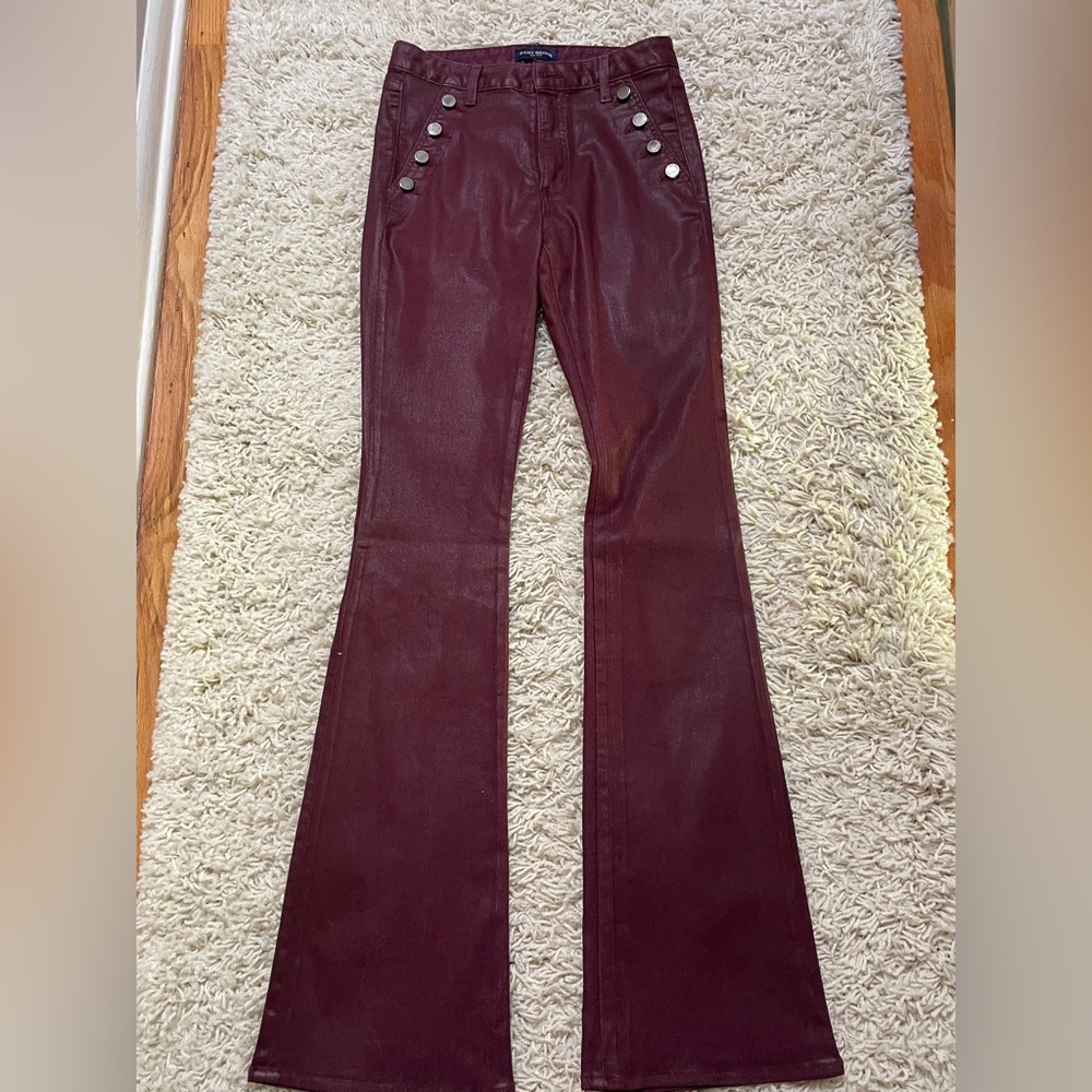 Guess Burgundy Flare Jeans